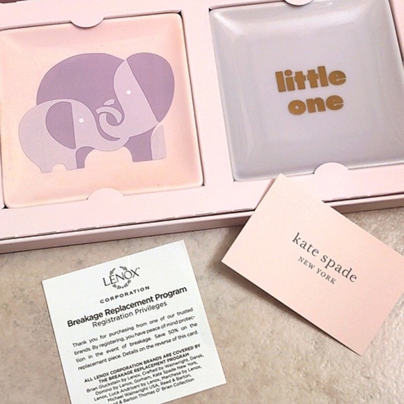 NEW Kate Spade Lenox® Sweet Talk Little One Trinket Dish Set - Picture 9 of 9